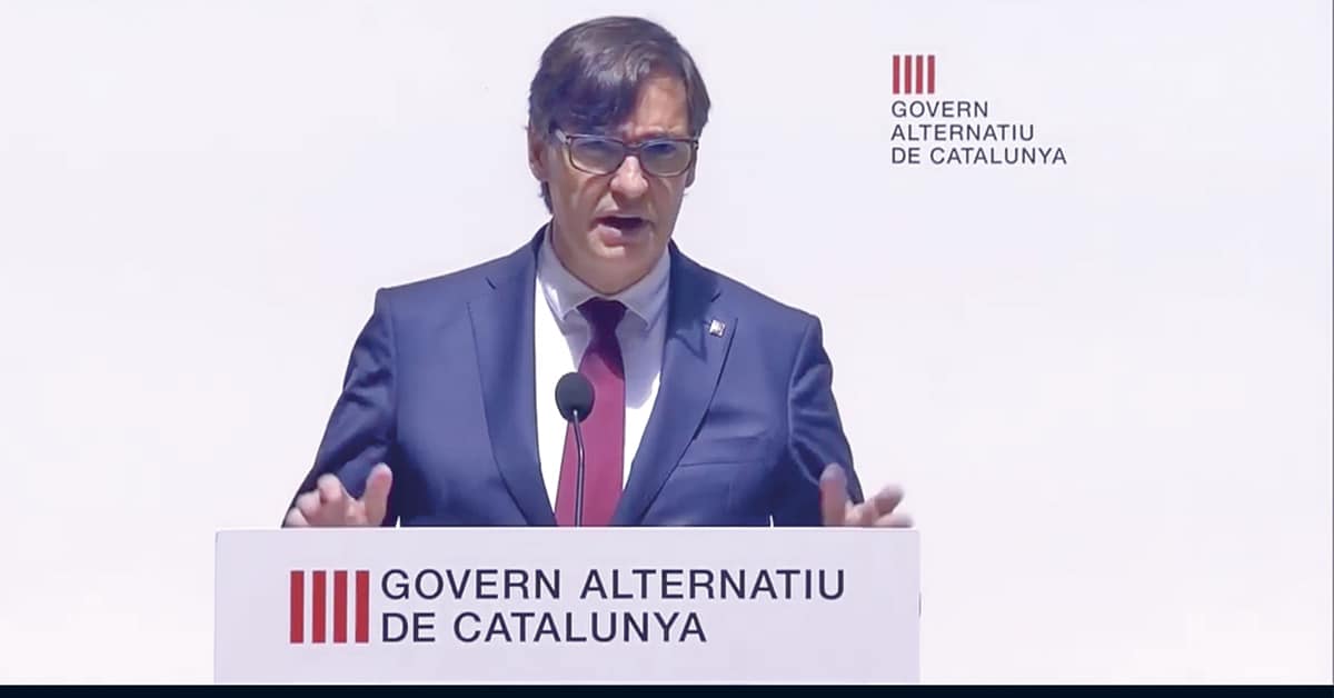 Salvador Illa presenta el Gobierno alternativo para Cataluña